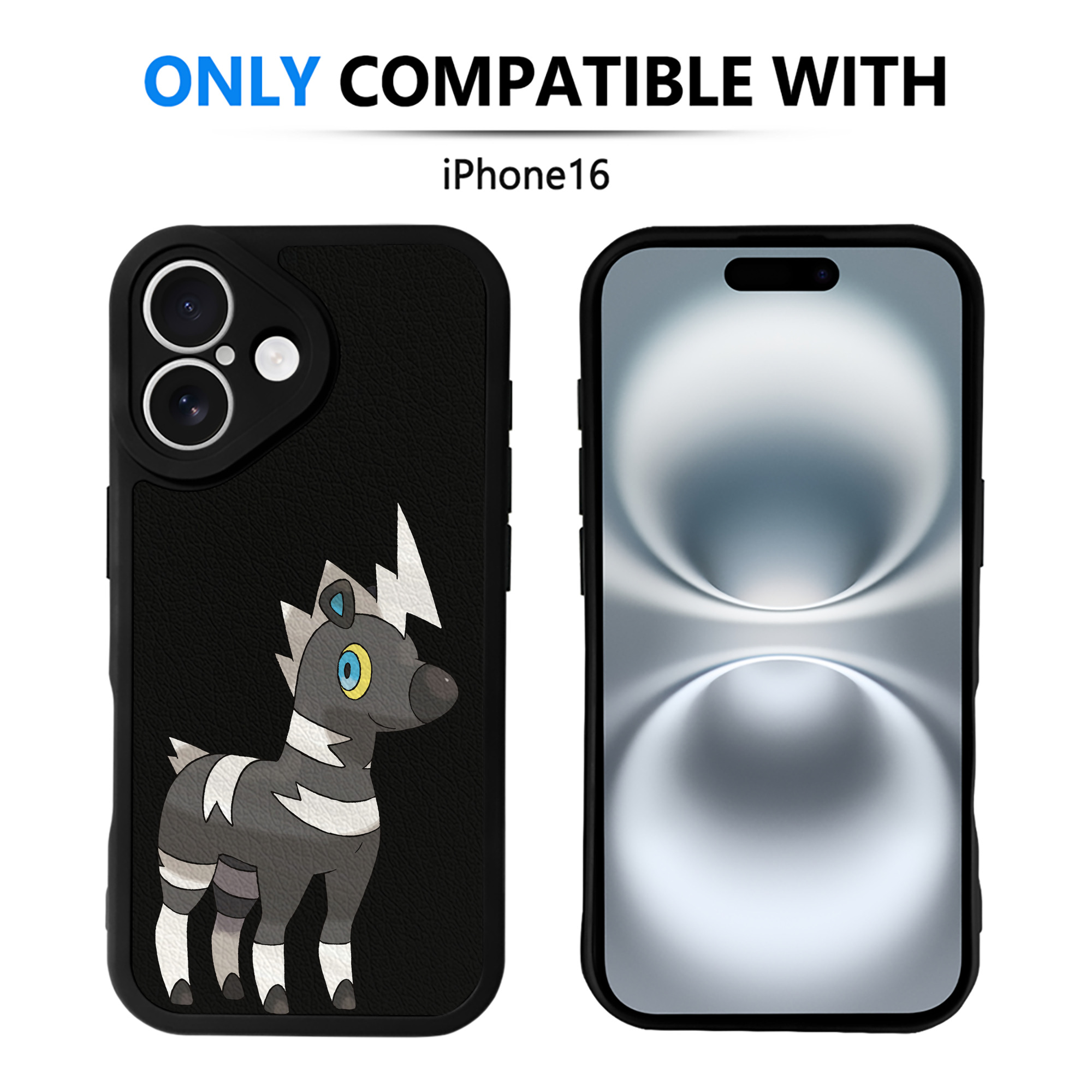 （画像用） ポケットモンスター Pokémon 【iPhone 16シリーズ対応】シリコンスマホケース（レザー調） 材質：シリコン